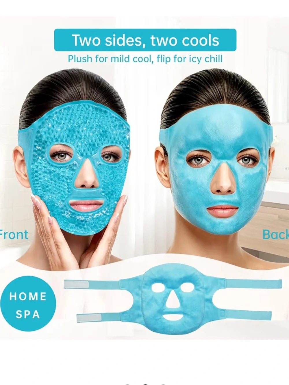 Znocuetod Ice Mask Gel Beads Hot & Cold Compress for Face